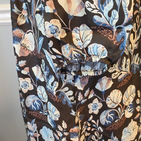 J. McLaughlin Black Floral Long Sleeve Dress - Picture 6 of 10